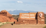Capital Reef sign